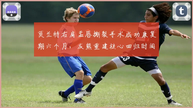 莫兰特右肩盂唇撕裂手术成功康复期六个月,灰熊重建核心回归时间线明朗